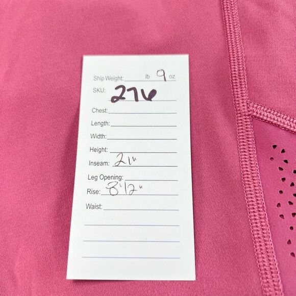 Lululemon Ready to Race Crop 21" Inseam Moss Rose Size 6 - Picture 7 of 7